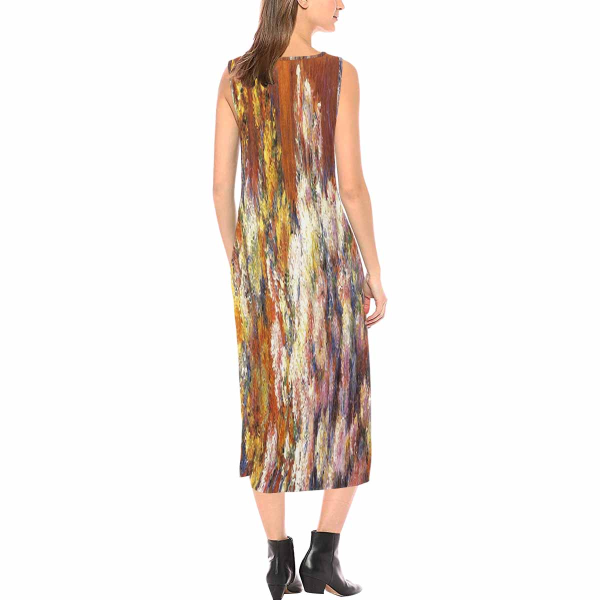 Vintage floral long dress, model D09538 Design 57