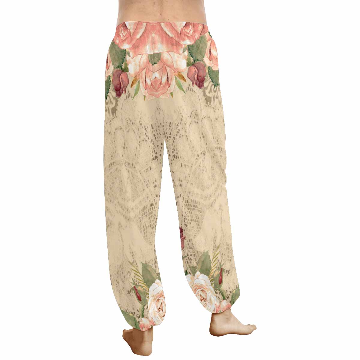 Victorian lace print Haram pants, loose comfy pants design 25