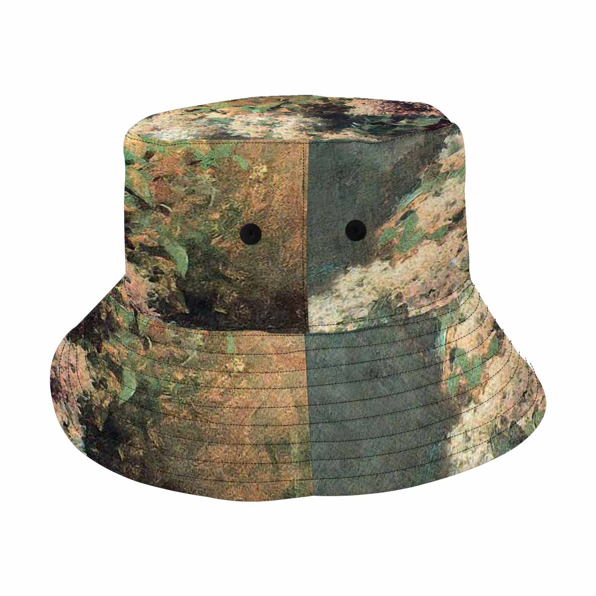 Vintage floral unisex bucket boonie Hat, outdoors hat, Design 34