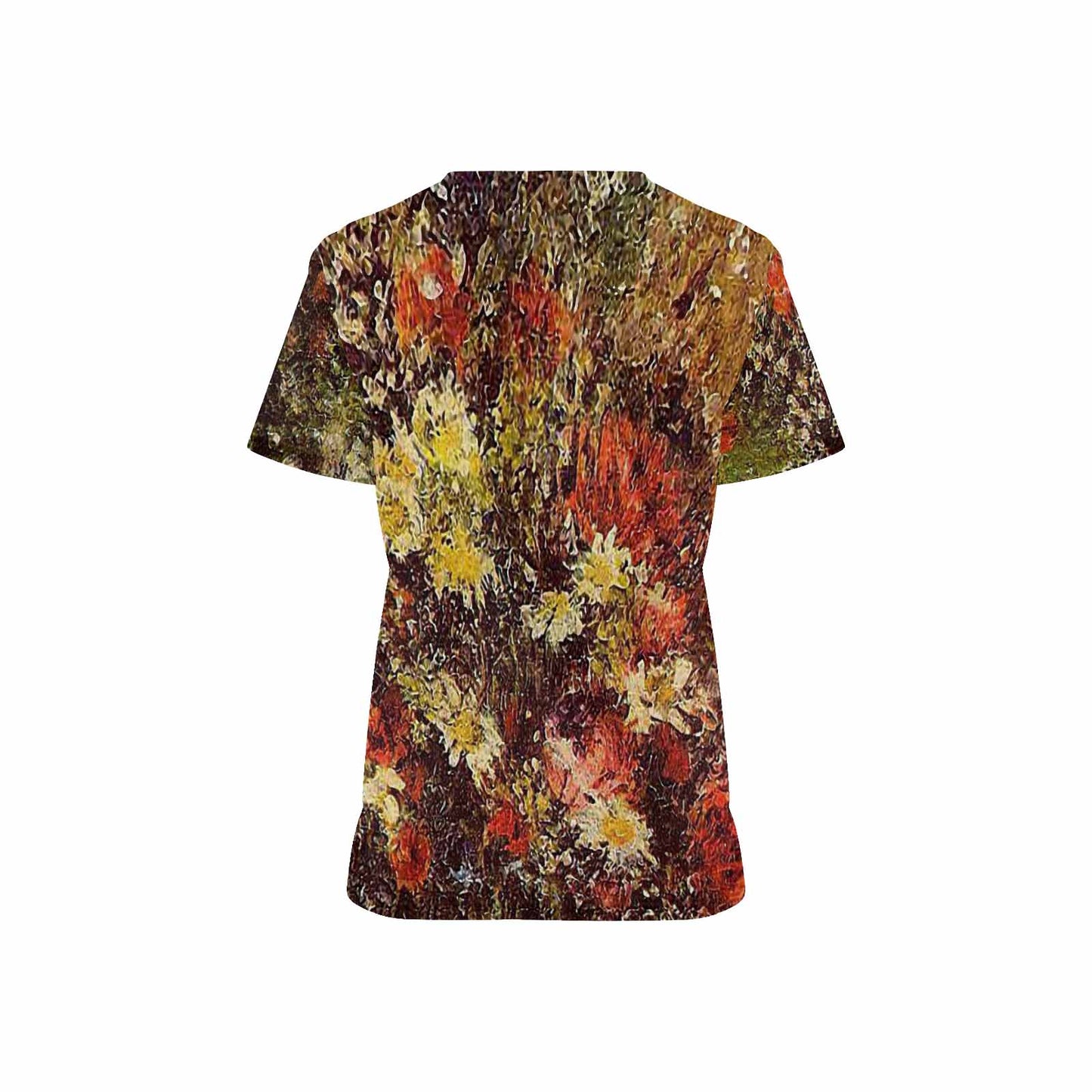 Vintage Floral professional scrubs, nurses scrub, unisex, Design 24