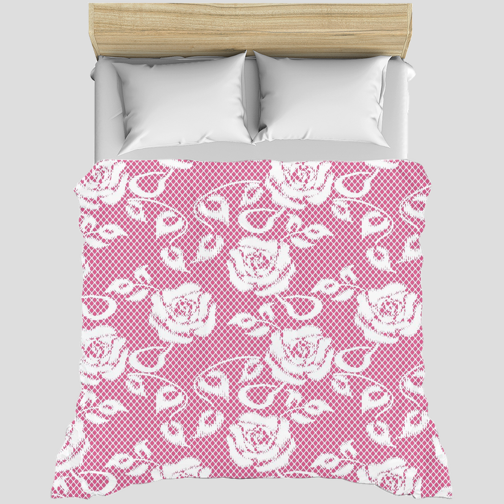 Victorian lace duvet cover, King, queen or twin, Design 17