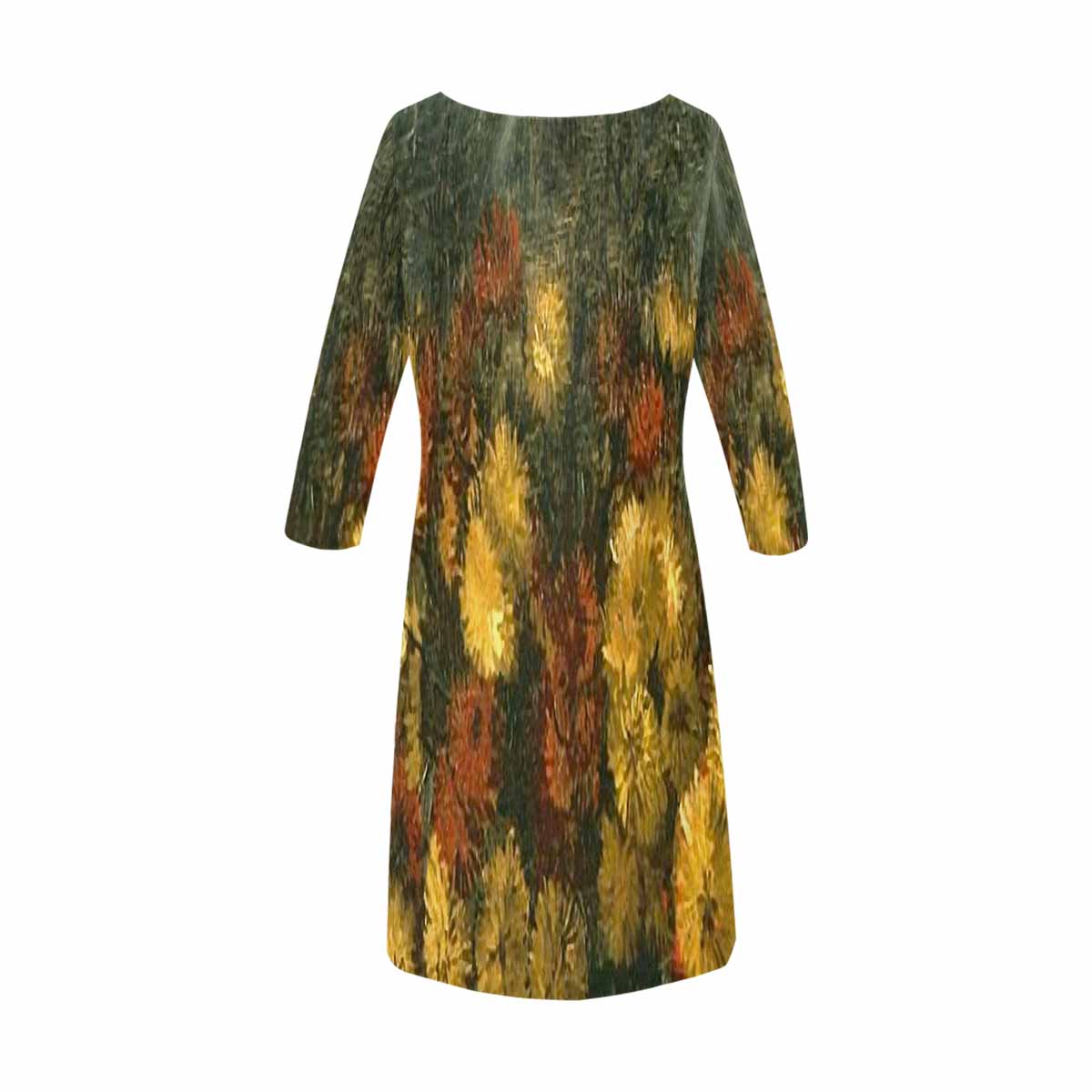 Vintage floral loose dress, model D29532 Design 28