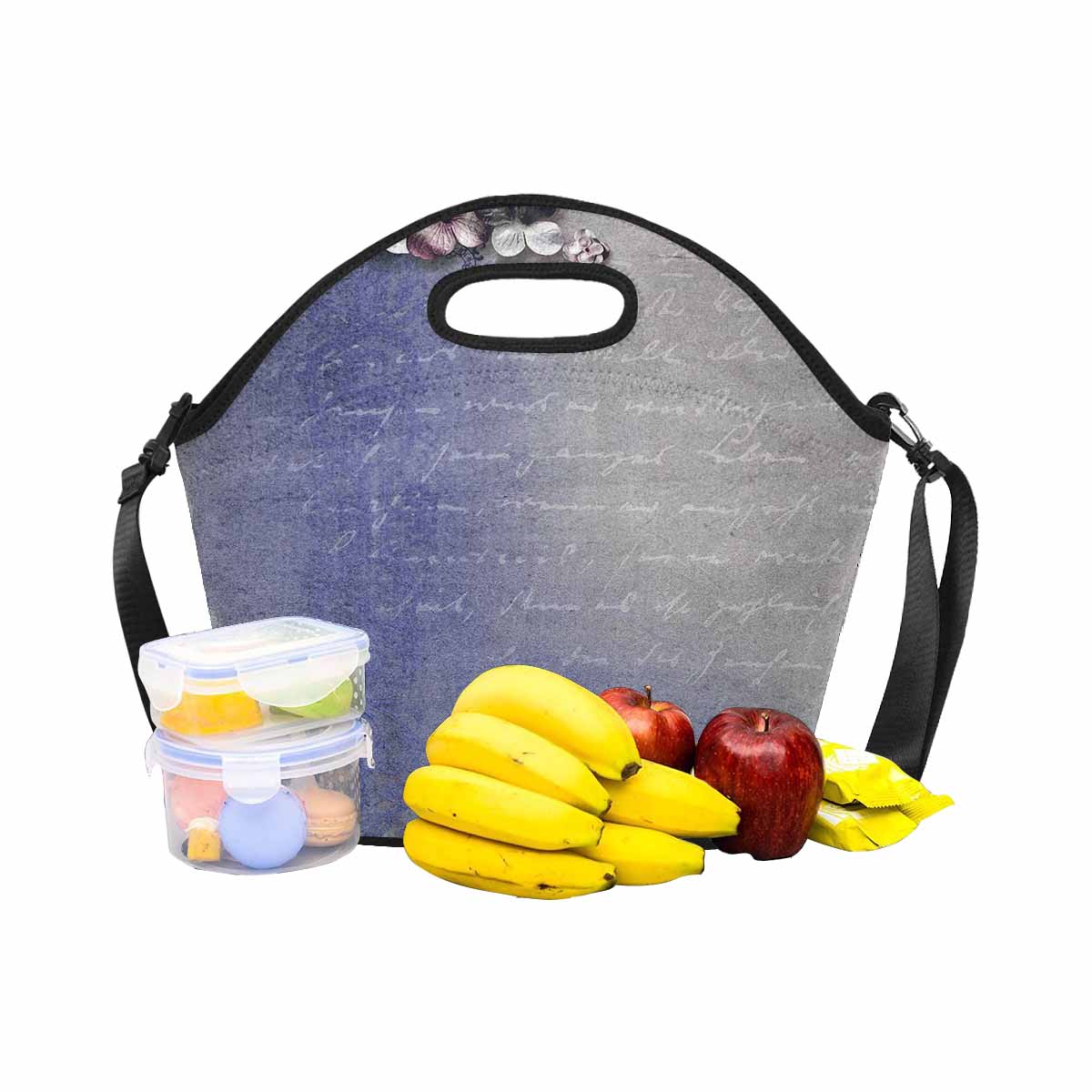 Antique general print, insulated lunch bag, design 11