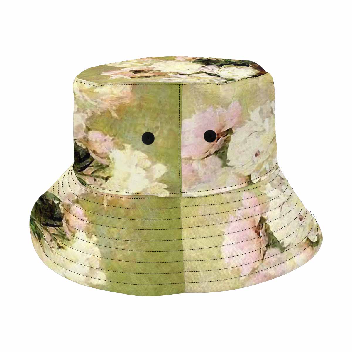 Vintage floral unisex bucket boonie Hat, outdoors hat, Design 35