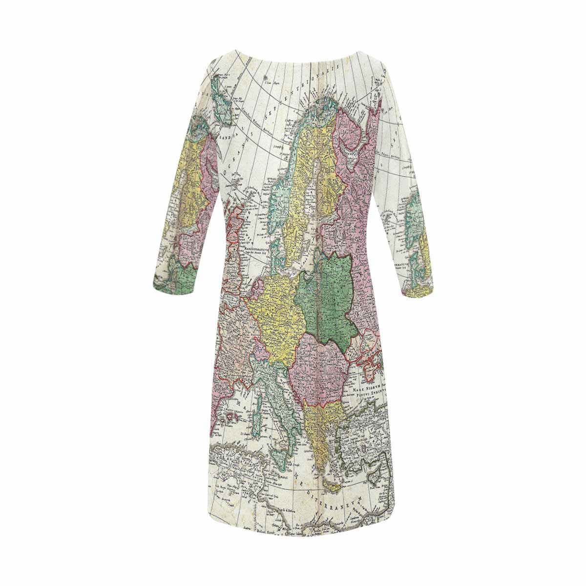 Antique Map loose dress, MODEL 29532, design 24