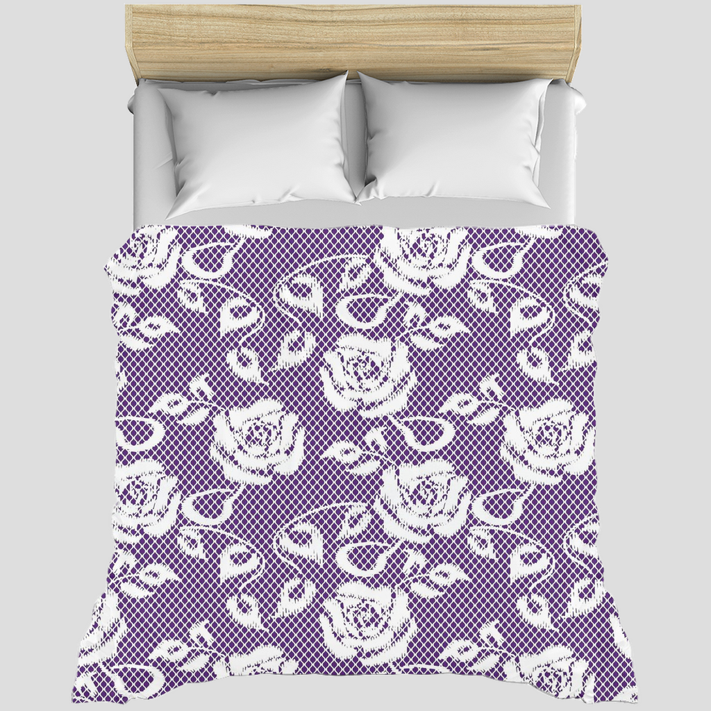 Victorian lace duvet cover, King, queen or twin, Design 18