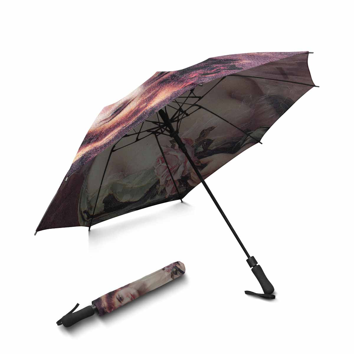 Victorian Lady Design UMBRELLA, The Pink Rose Model U05-C20