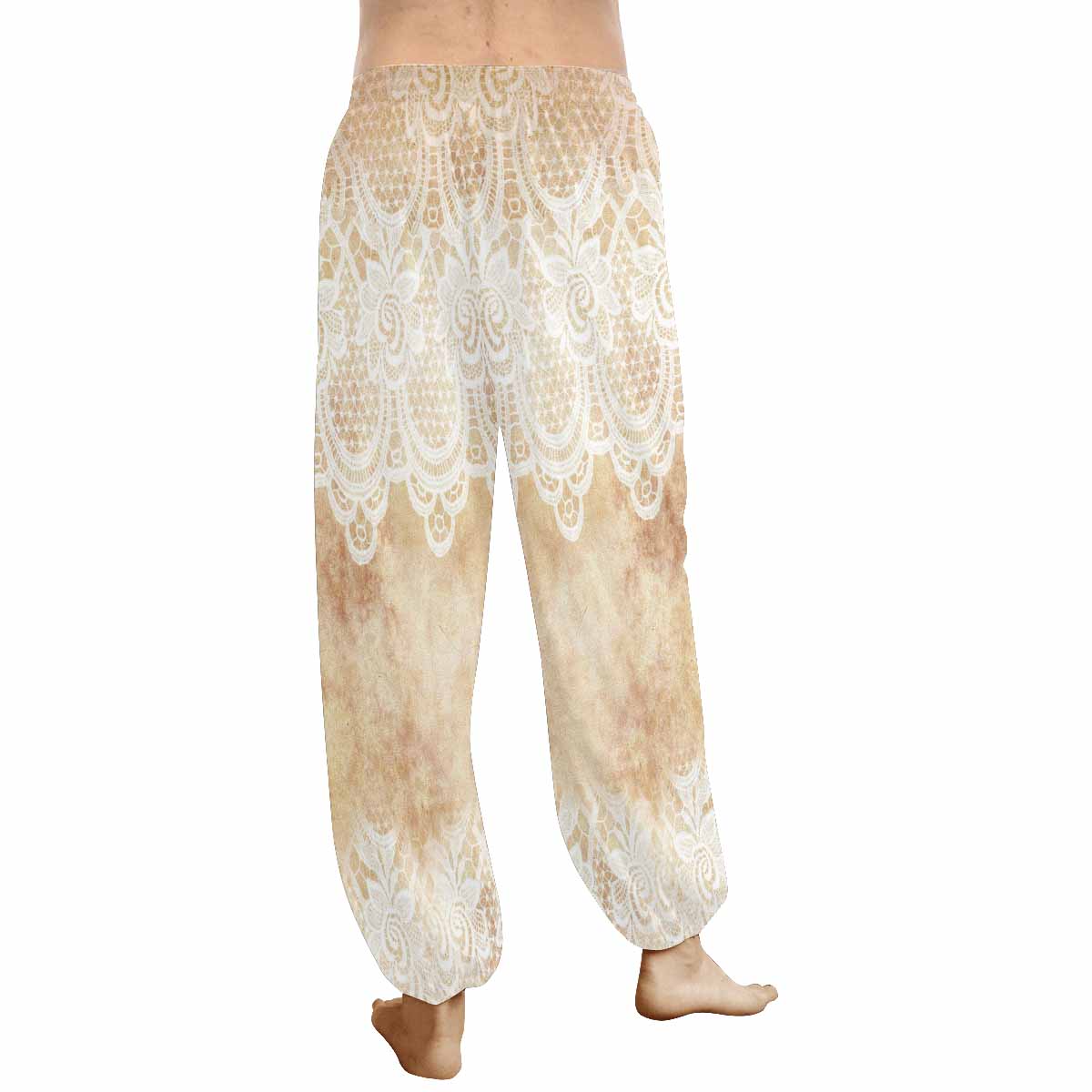 Victorian lace print Haram pants, loose comfy pants design 30