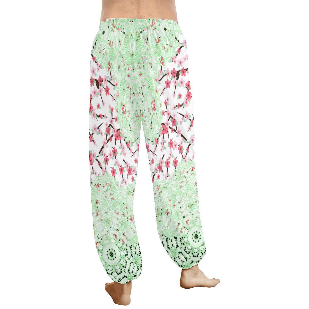 Victorian lace print Haram pants, loose comfy pants design 10