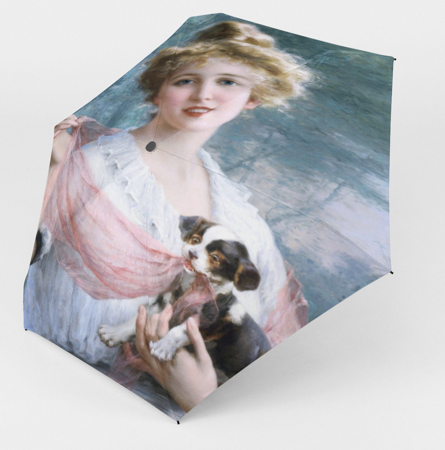 Victorian Lady Design UMBRELLA, The Mischievous Puppy Model U05-C20