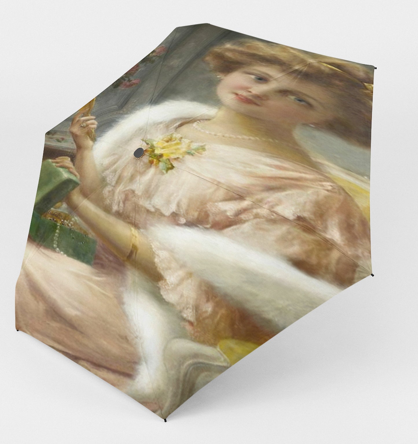 Victorian Lady Design UMBRELLA, A young lady with a mirror Model U05-C20
