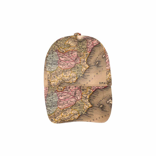 Antique Map design dad cap, trucker hat, Design 16