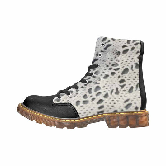 Victorian lace print, cute but tough, Winter walk about  boots, design 12
