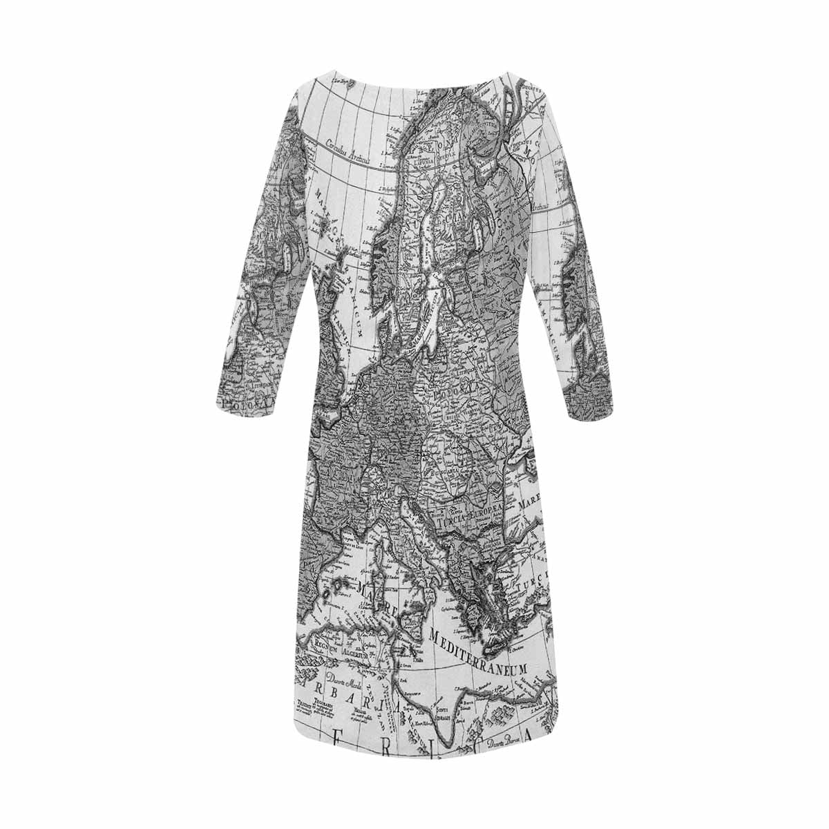 Antique Map loose dress, MODEL 29532, design 36
