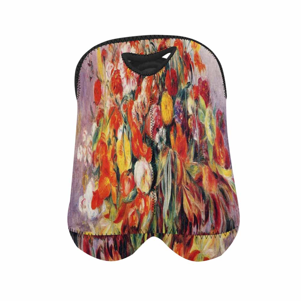 Vintage floral 2 bottle wine bag, Design 19