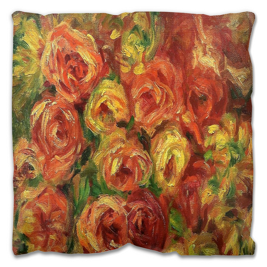 Vintage floral Outdoor Pillows, throw pillow, mildew resistance, various sizes, Design 18