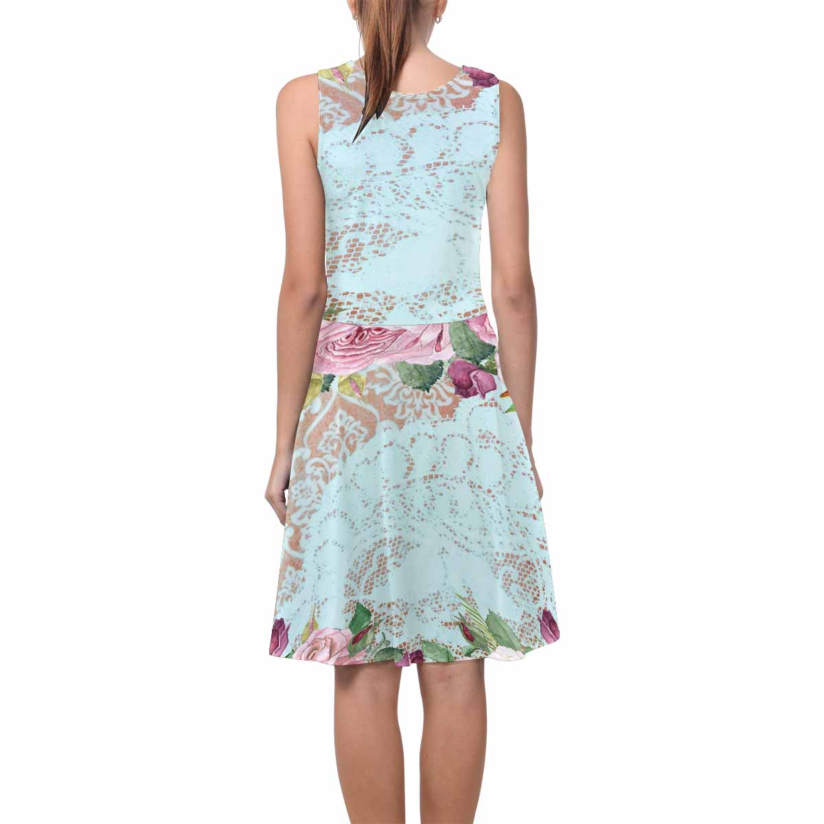 Victorian printed lace summer dress, Design 24