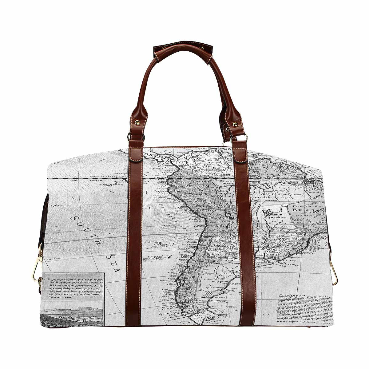 Antique Map design travel bag, Model 1695343, Design 38