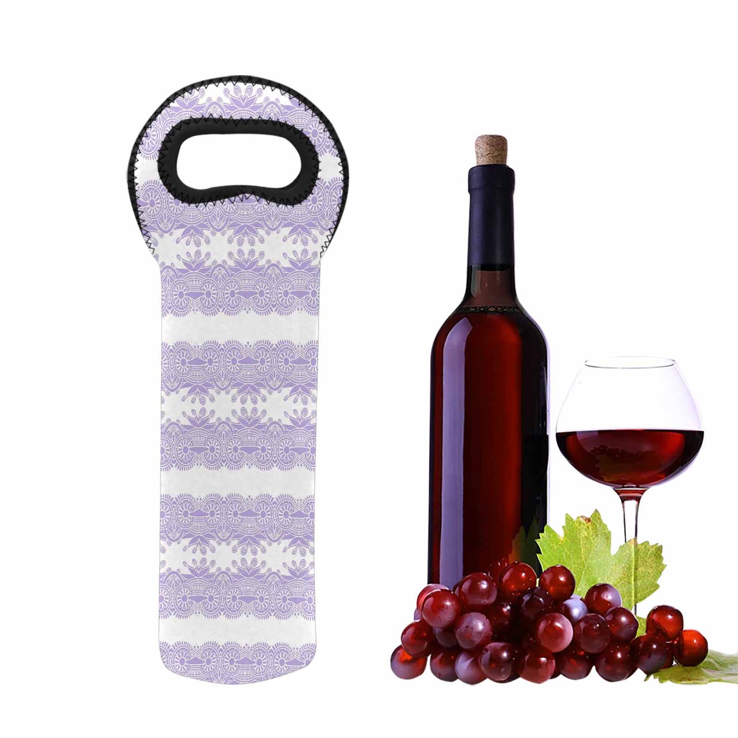 Victorian Lace 1 bottle wine bag, design 07