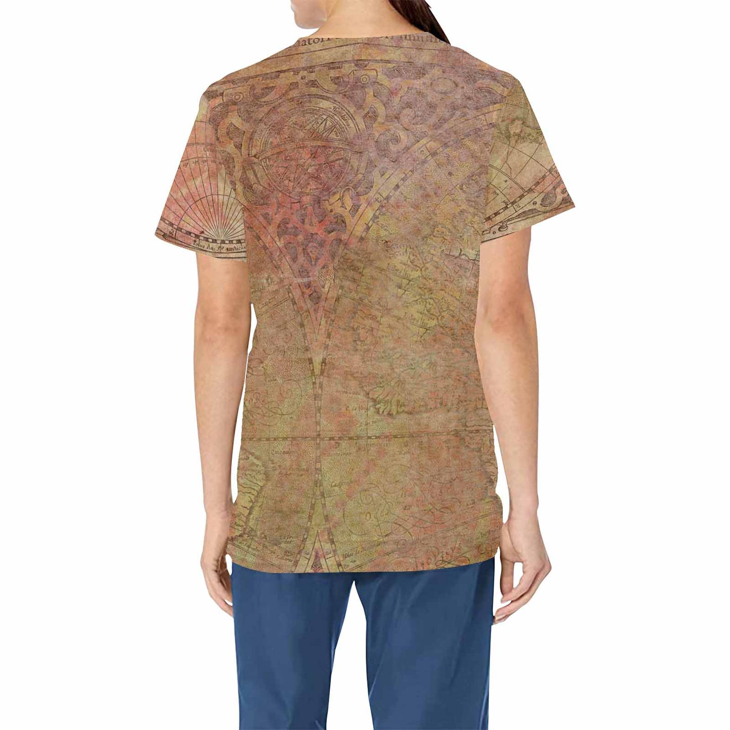 Antique general professional scrubs, nurses scrub, unisex, design 62