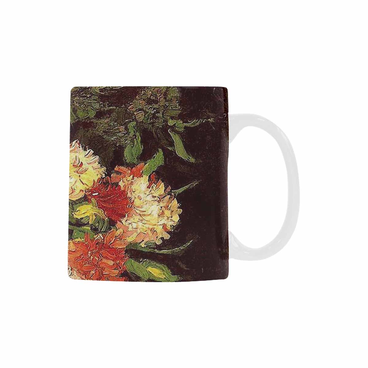 Vintage floral coffee mug or tea cup, Design 33
