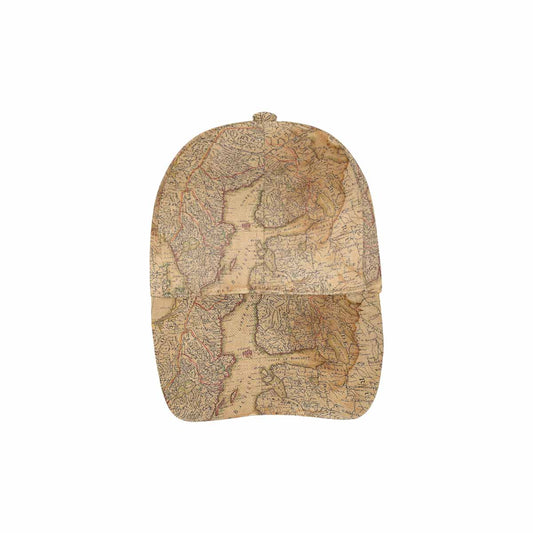 Antique Map design dad cap, trucker hat, Design 42