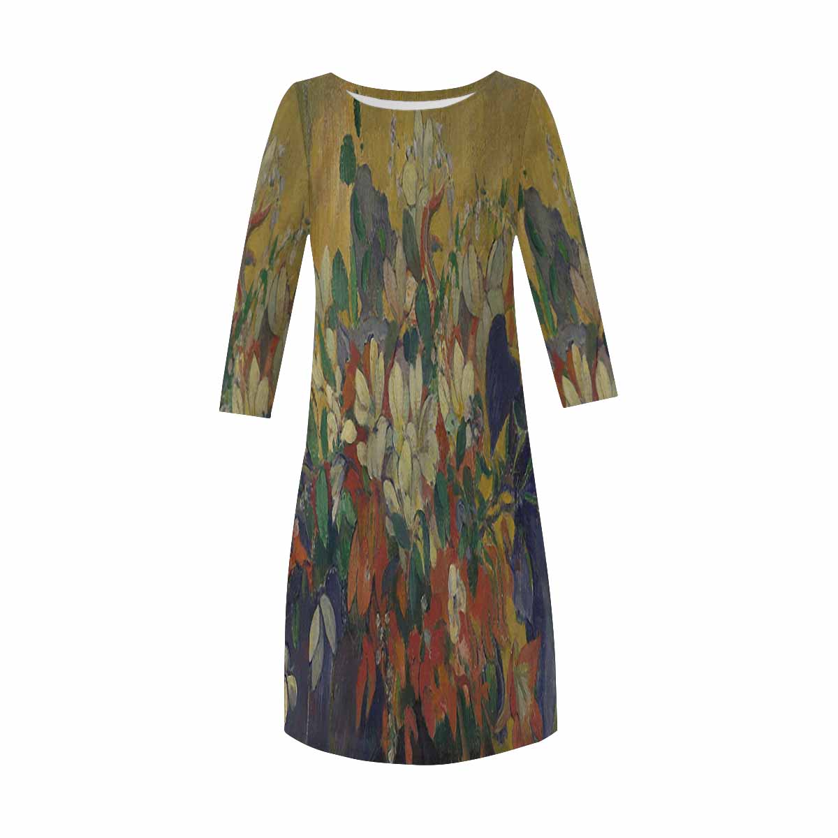 Vintage floral loose dress, model D29532 Design 10