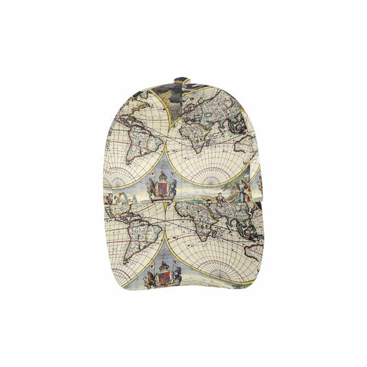 Antique Map design dad cap, trucker hat, Design 19