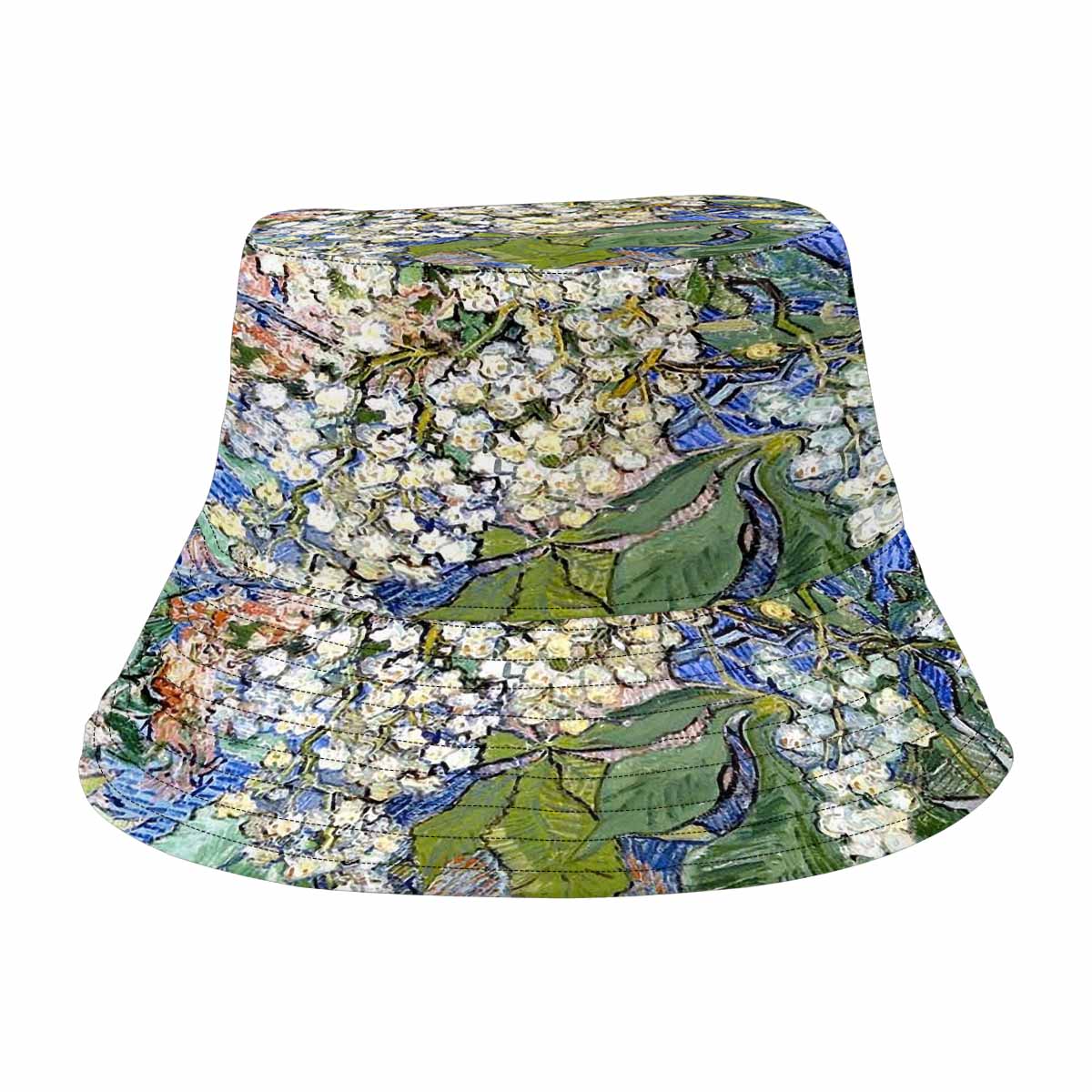 Vintage floral unisex bucket boonie Hat, outdoors hat, Design 04