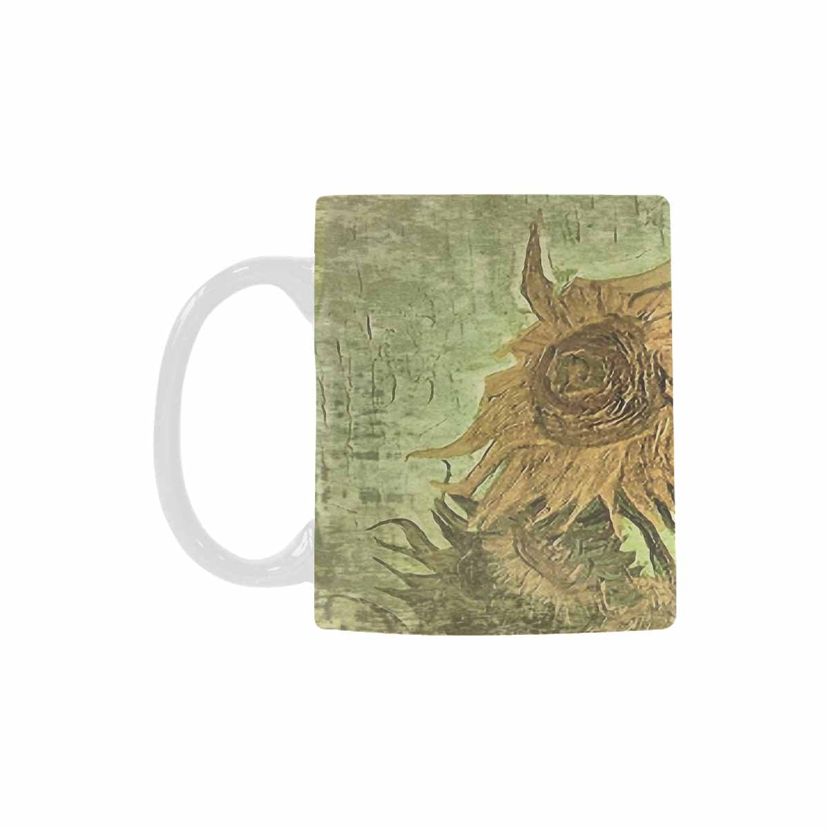 Vintage floral coffee mug or tea cup, Design 48x