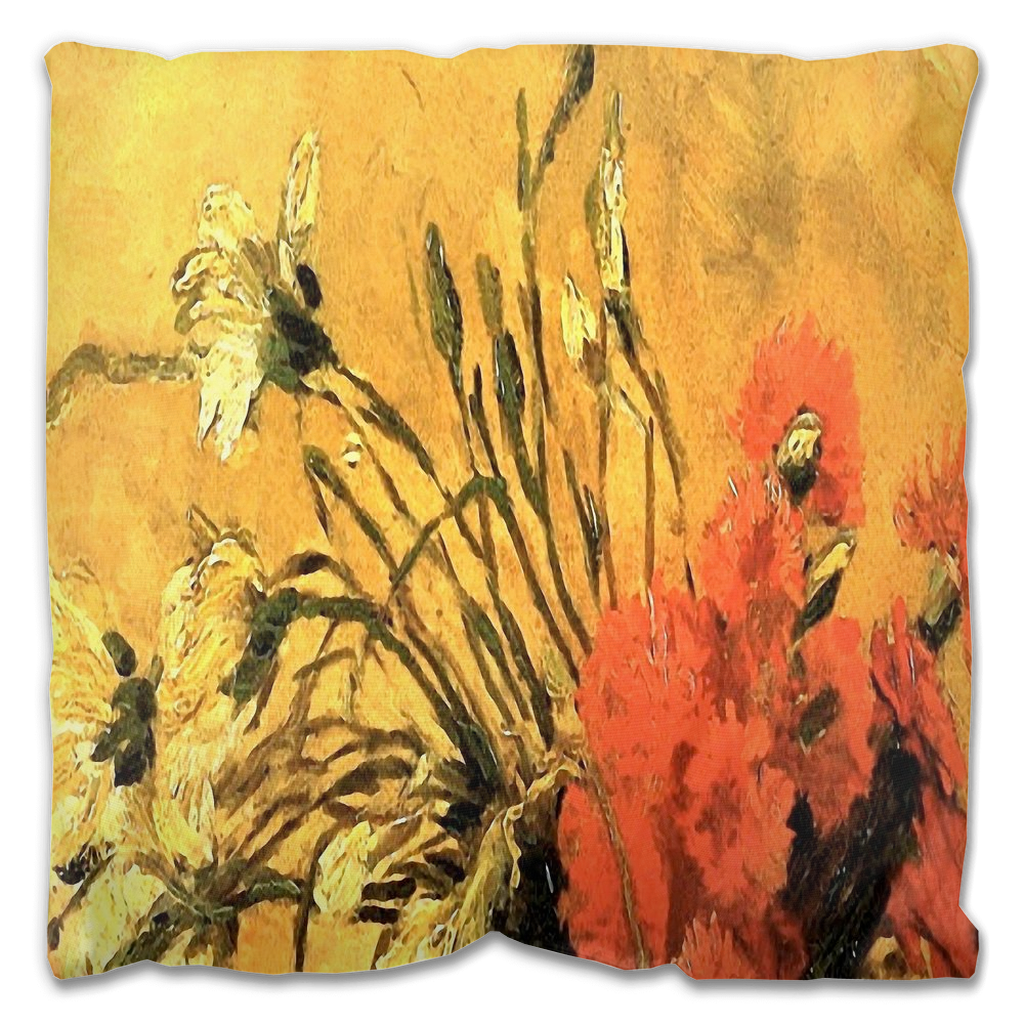 Vintage floral Outdoor Pillows, throw pillow, mildew resistance, various sizes, Design 61