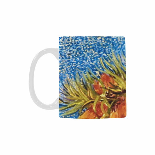 Vintage floral coffee mug or tea cup, Design 42
