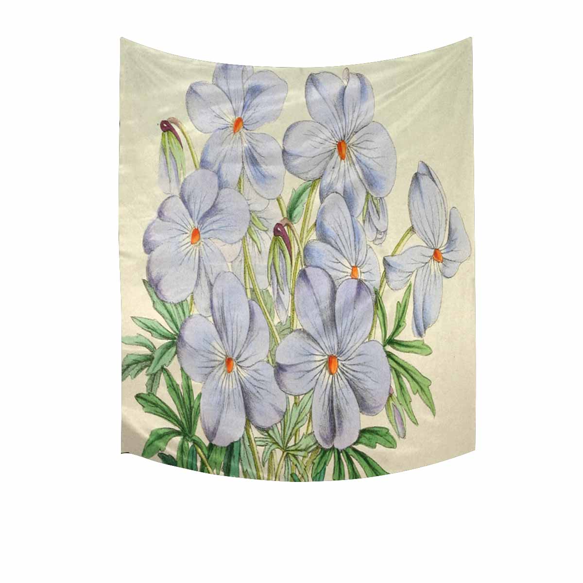 Vintage floral TAPESTRY, MEDIUM 51 in X 60 in, Design 13 C26