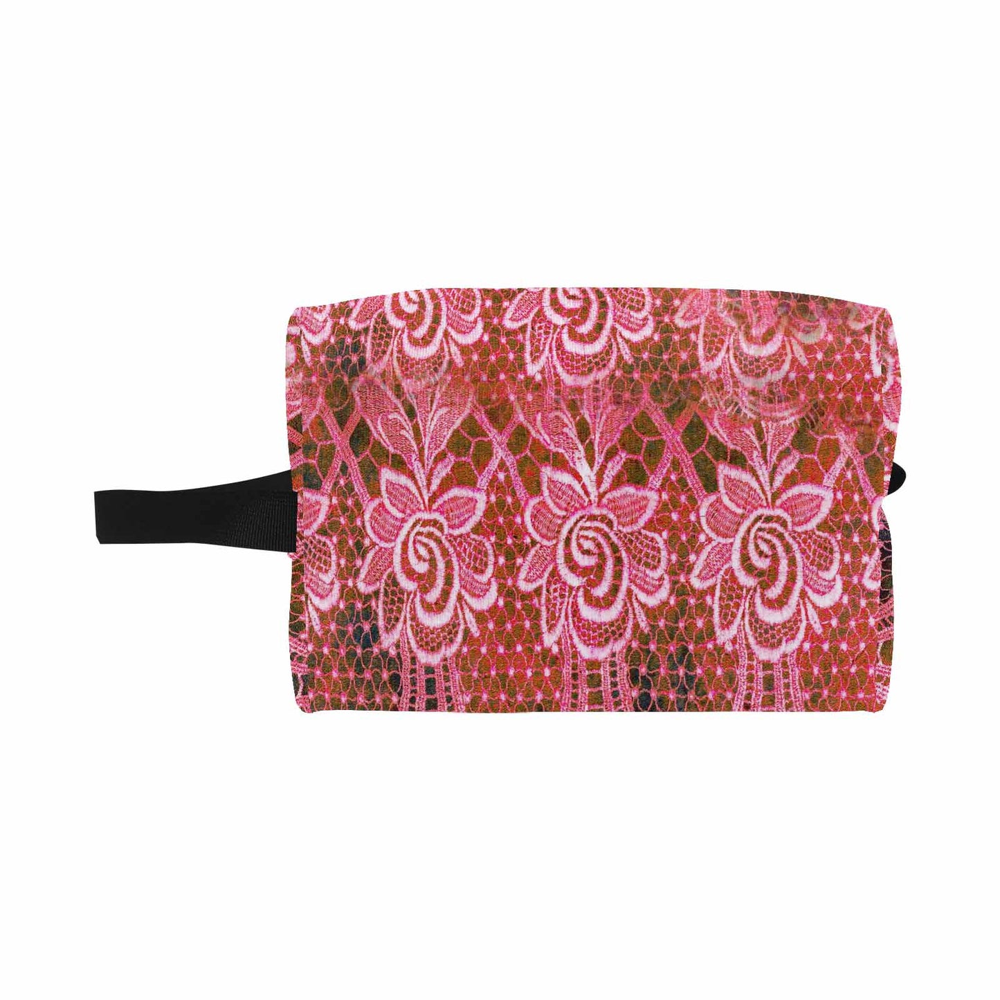 Victorian lace print toiletry comestic bag, design 32