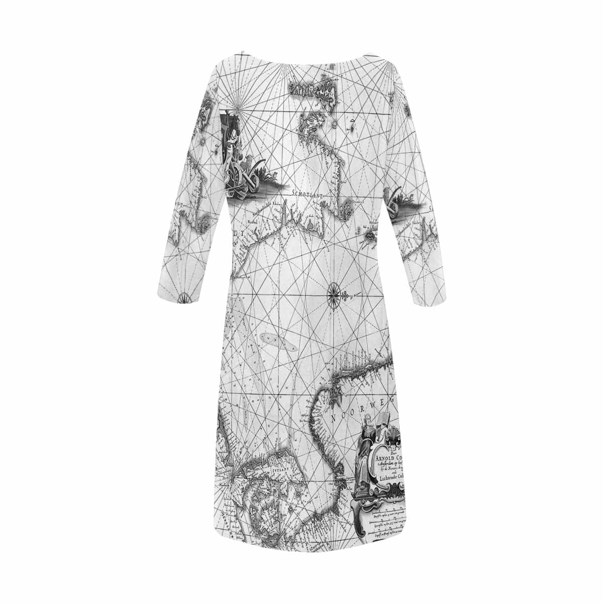 Antique Map loose dress, MODEL 29532, design 45