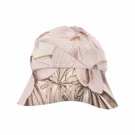 Vintage floral wide brim sunvisor Hat, outdoors hat, Design 13x
