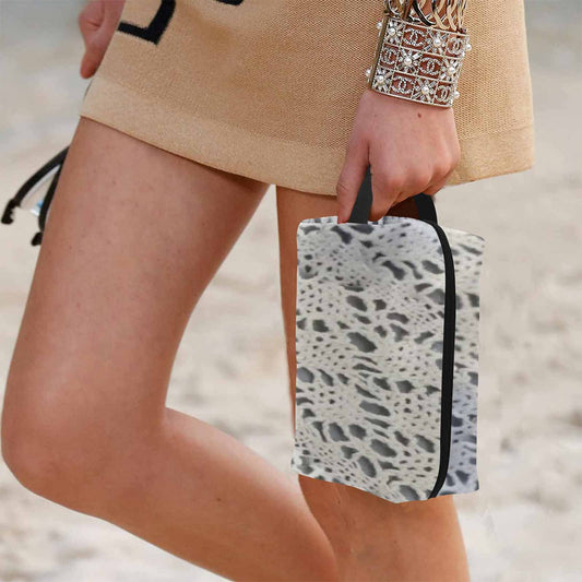 Victorian lace print toiletry comestic bag, design 12