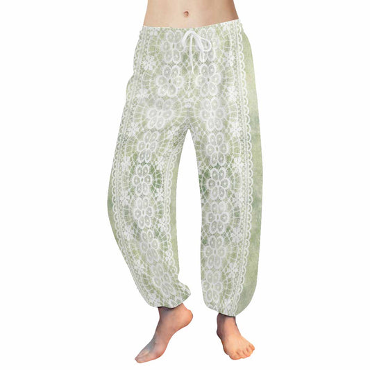 Victorian lace print Haram pants, loose comfy pants design 42
