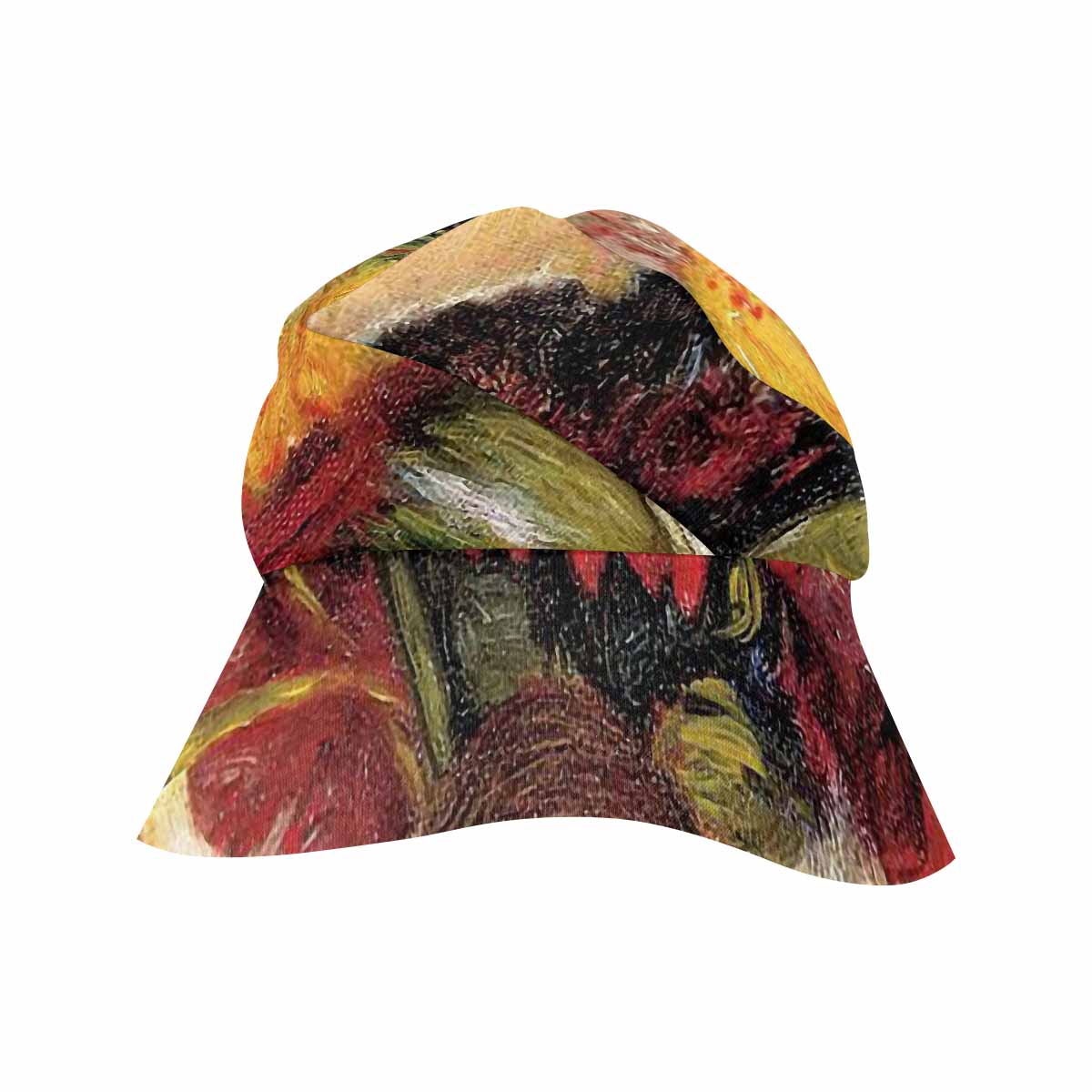 Vintage floral wide brim sunvisor Hat, outdoors hat, Design 25