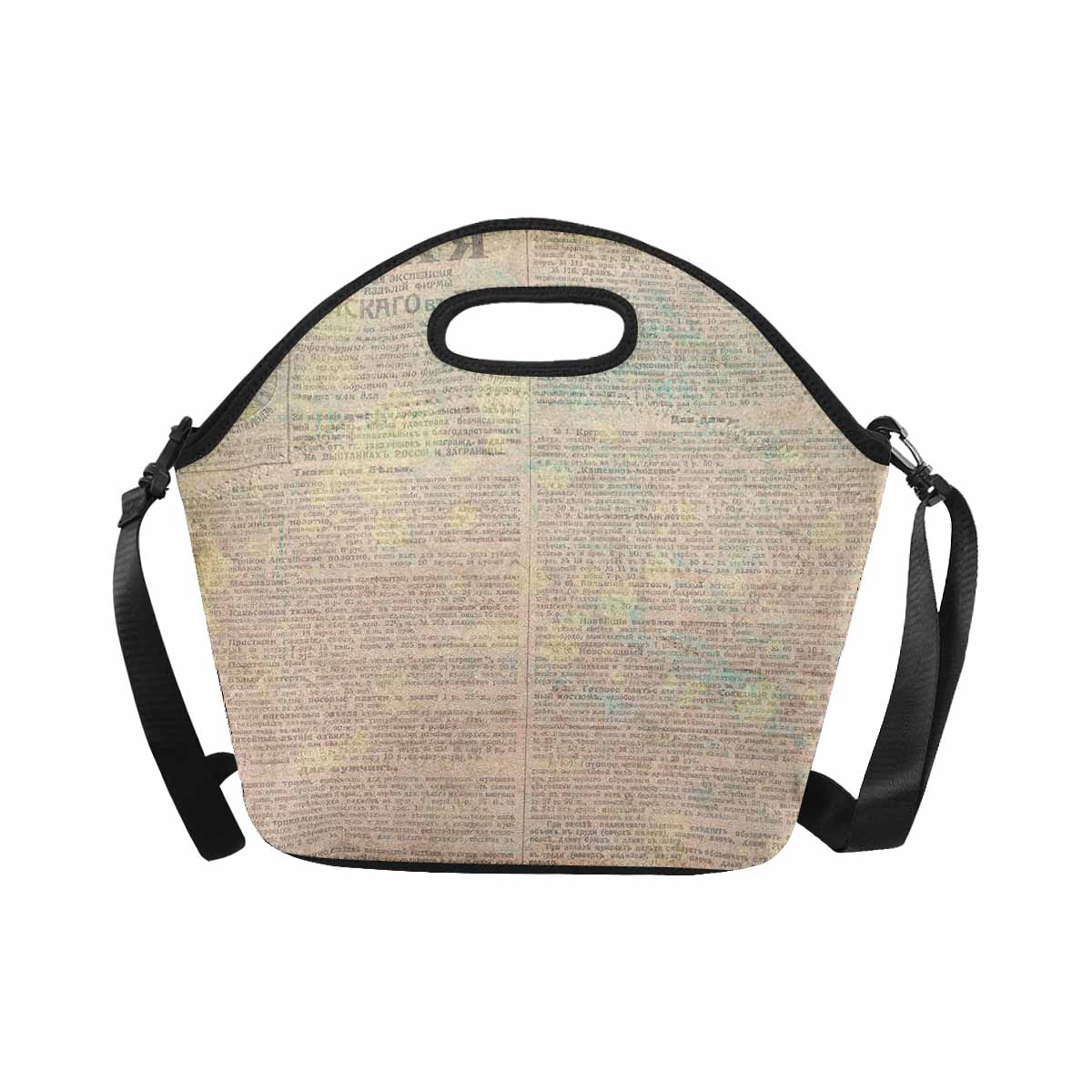 Antique general print, insulated lunch bag, design 61