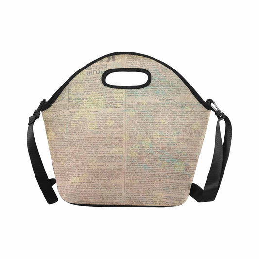 Antique general print, insulated lunch bag, design 61