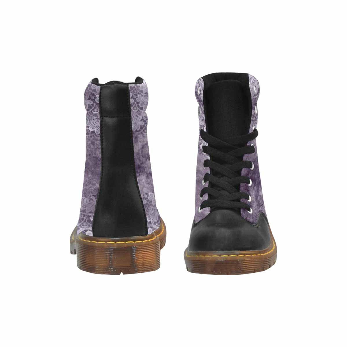 Victorian lace print, cute but tough, Winter walk about  boots, design 39