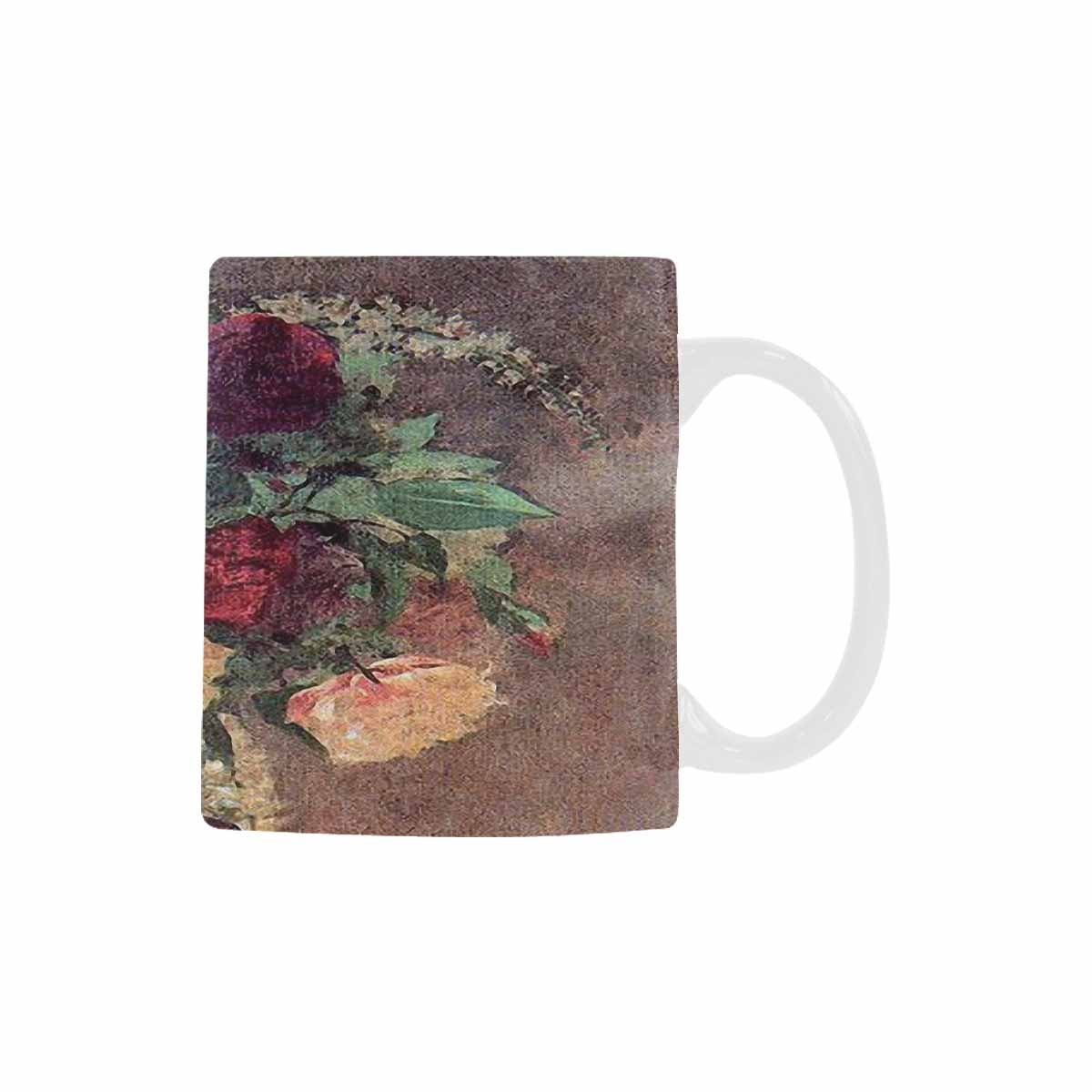 Vintage floral coffee mug or tea cup, Design 29