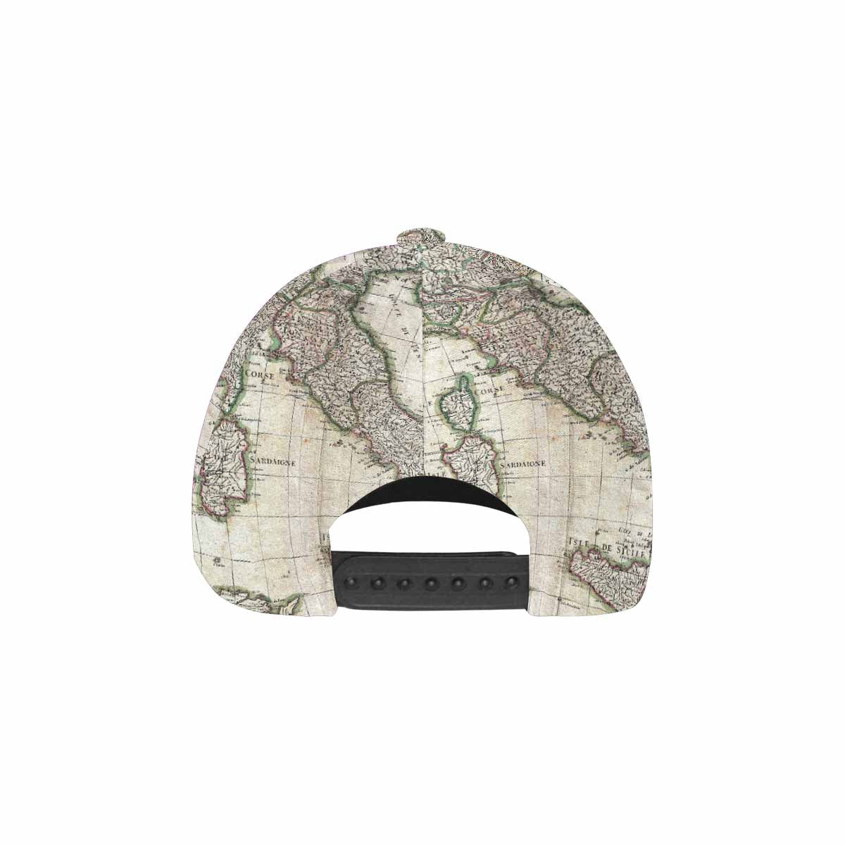 Antique Map design dad cap, trucker hat, Design 6