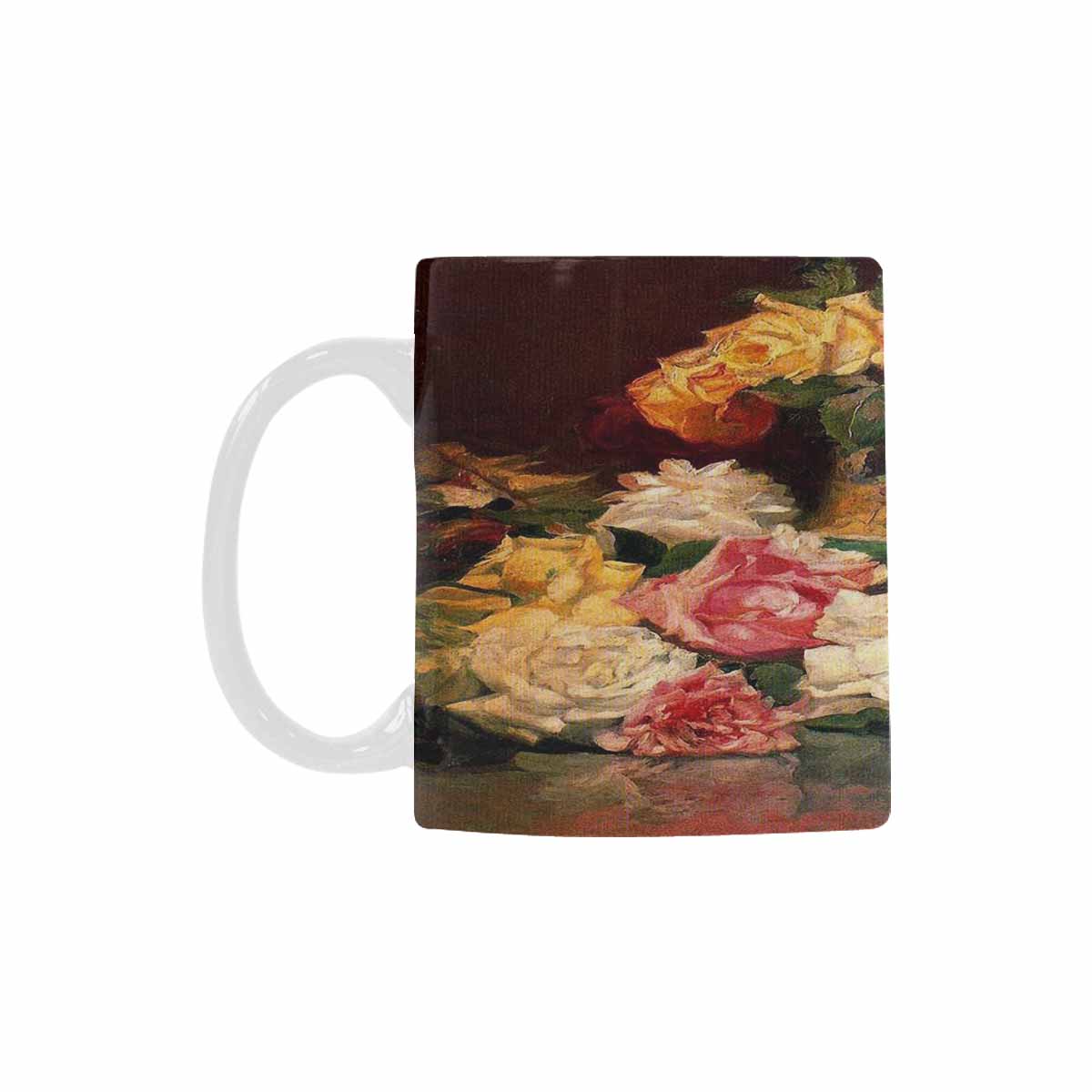 Vintage floral coffee mug or tea cup, Design 37