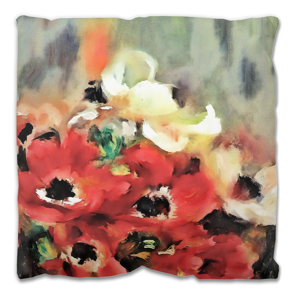 Vintage floral Outdoor Pillows, throw pillow, mildew resistance, various sizes, Design 14