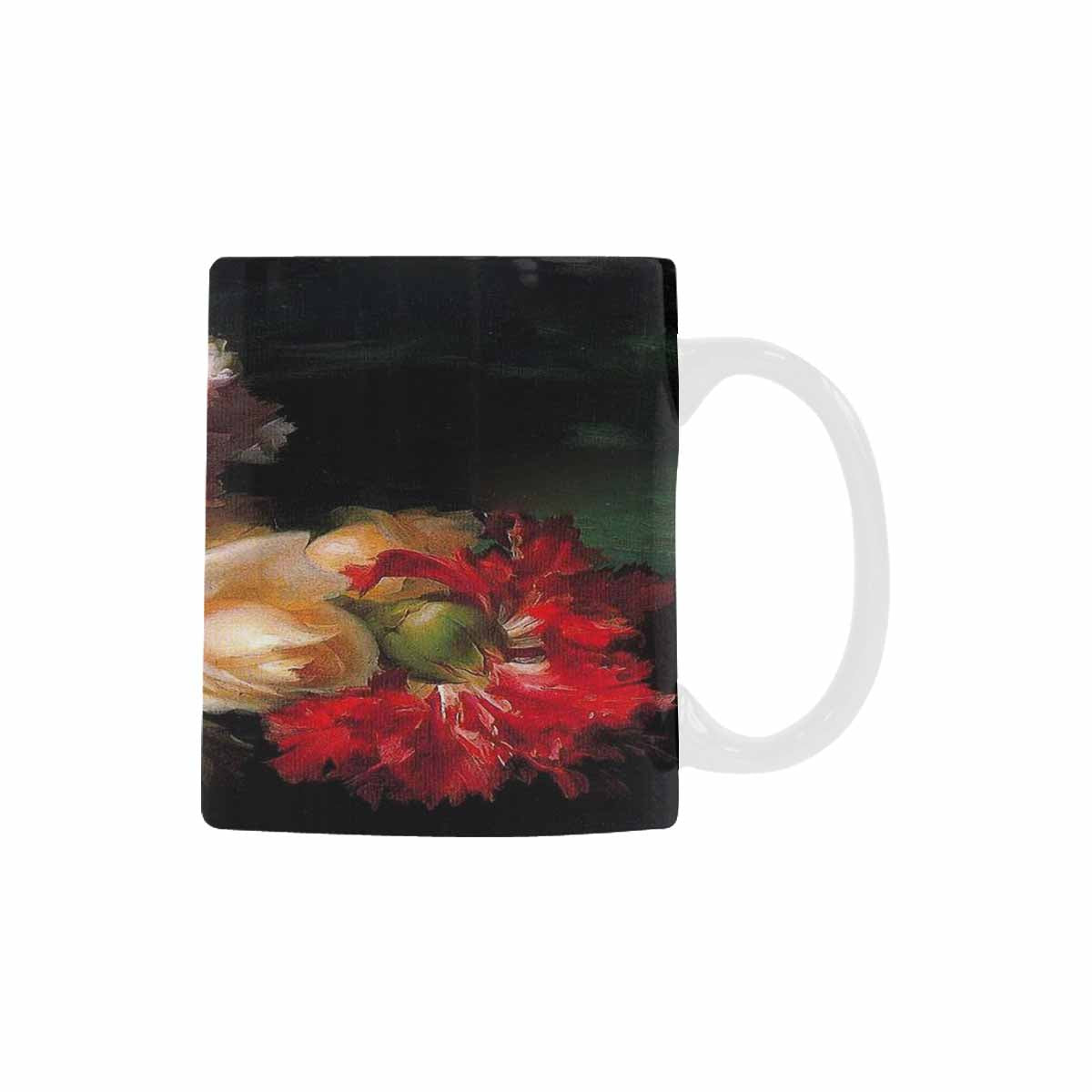 Vintage floral coffee mug or tea cup, Design 30