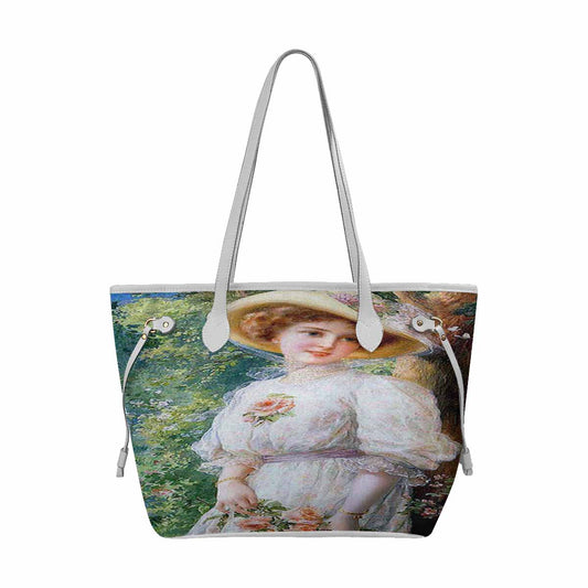 Victorian Lady Design Handbag, Model 1695361, Reverie, WHITE TRIM