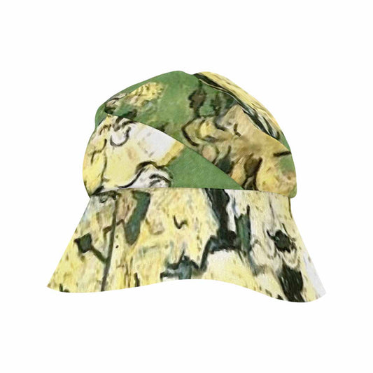 Vintage floral wide brim sunvisor Hat, outdoors hat, Design 55
