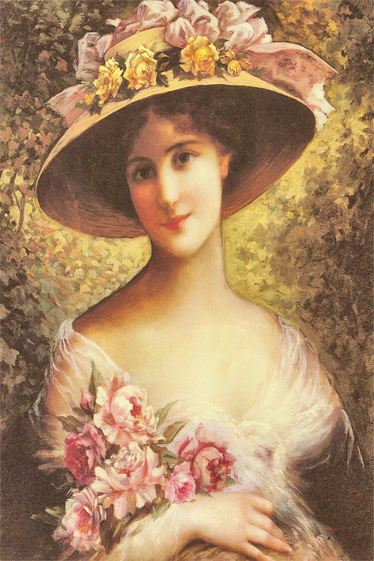 Victorian lady fine art print  The Fancy Bonnet